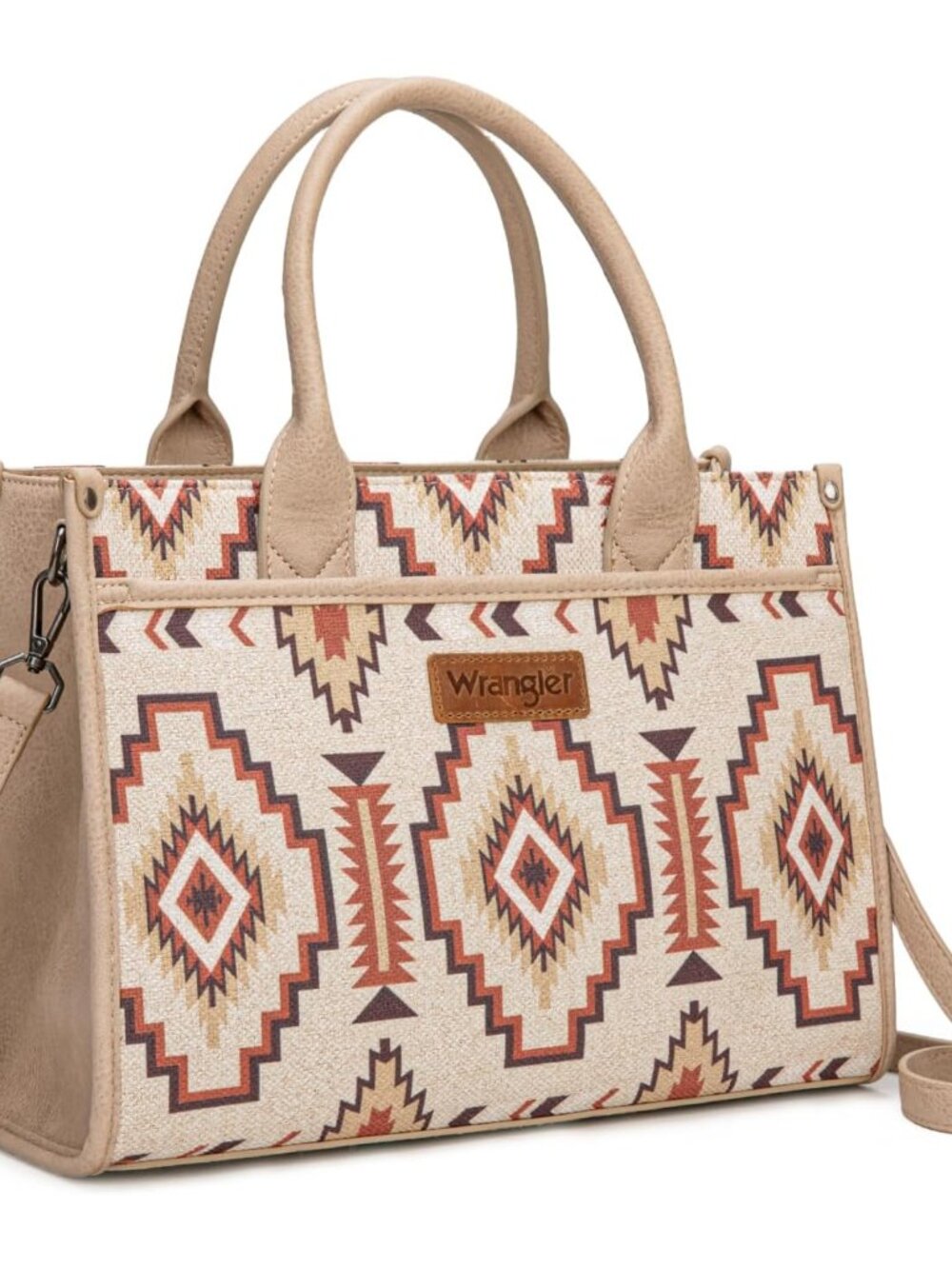 Wrangler Tote Bag for Women, Western Canvas Laptop Totes Bag with Adjustable Sho